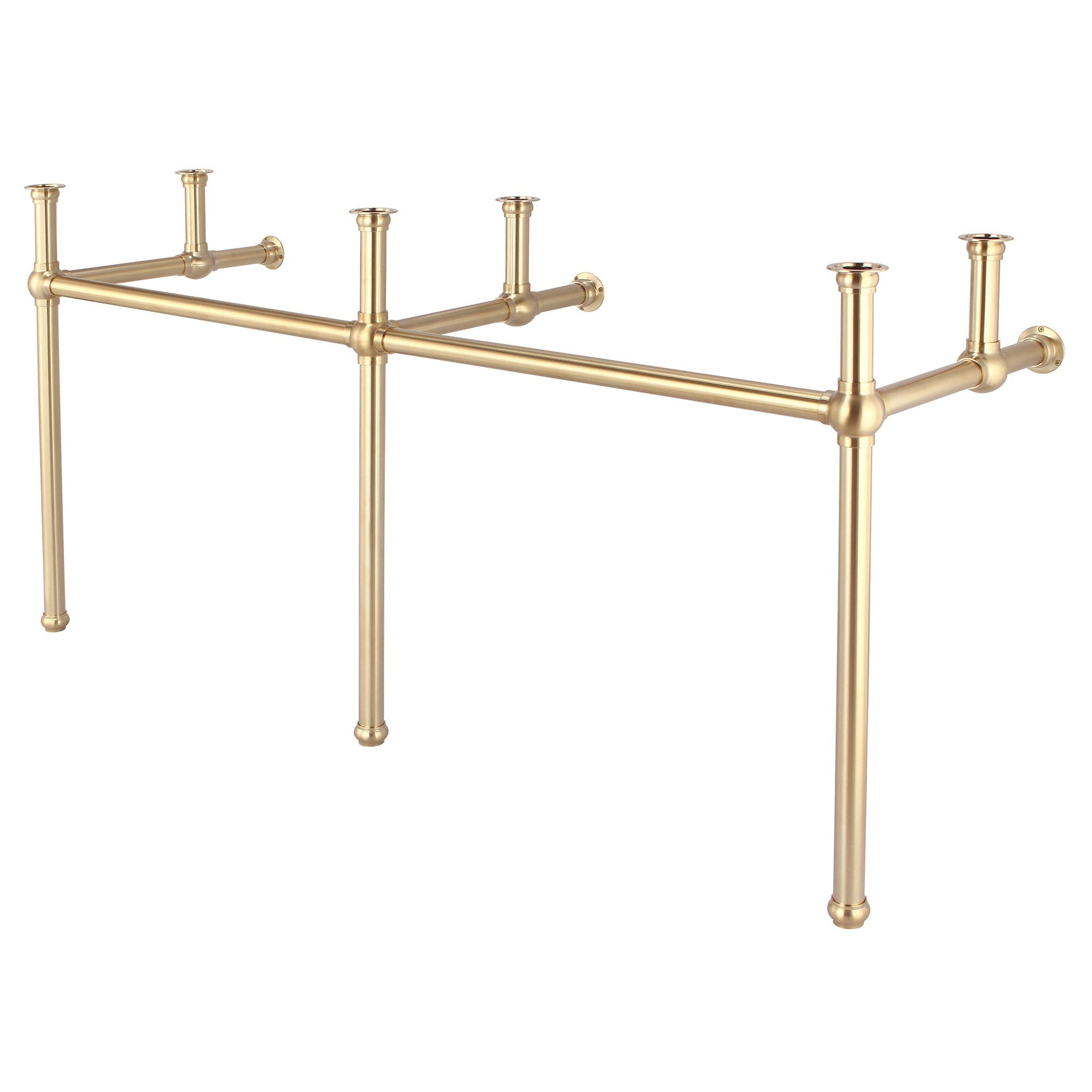 Water Creation, Water Creation Embassy 72" Wide Double Wash Stand Only in Satin Gold Finish